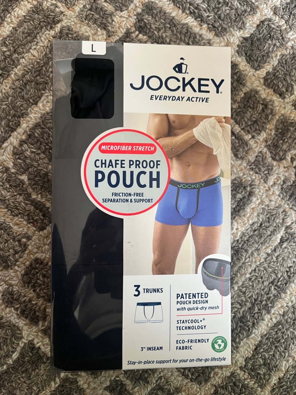 Jockey Everyday Active Men’s Boxer Briefs - Black and Blue